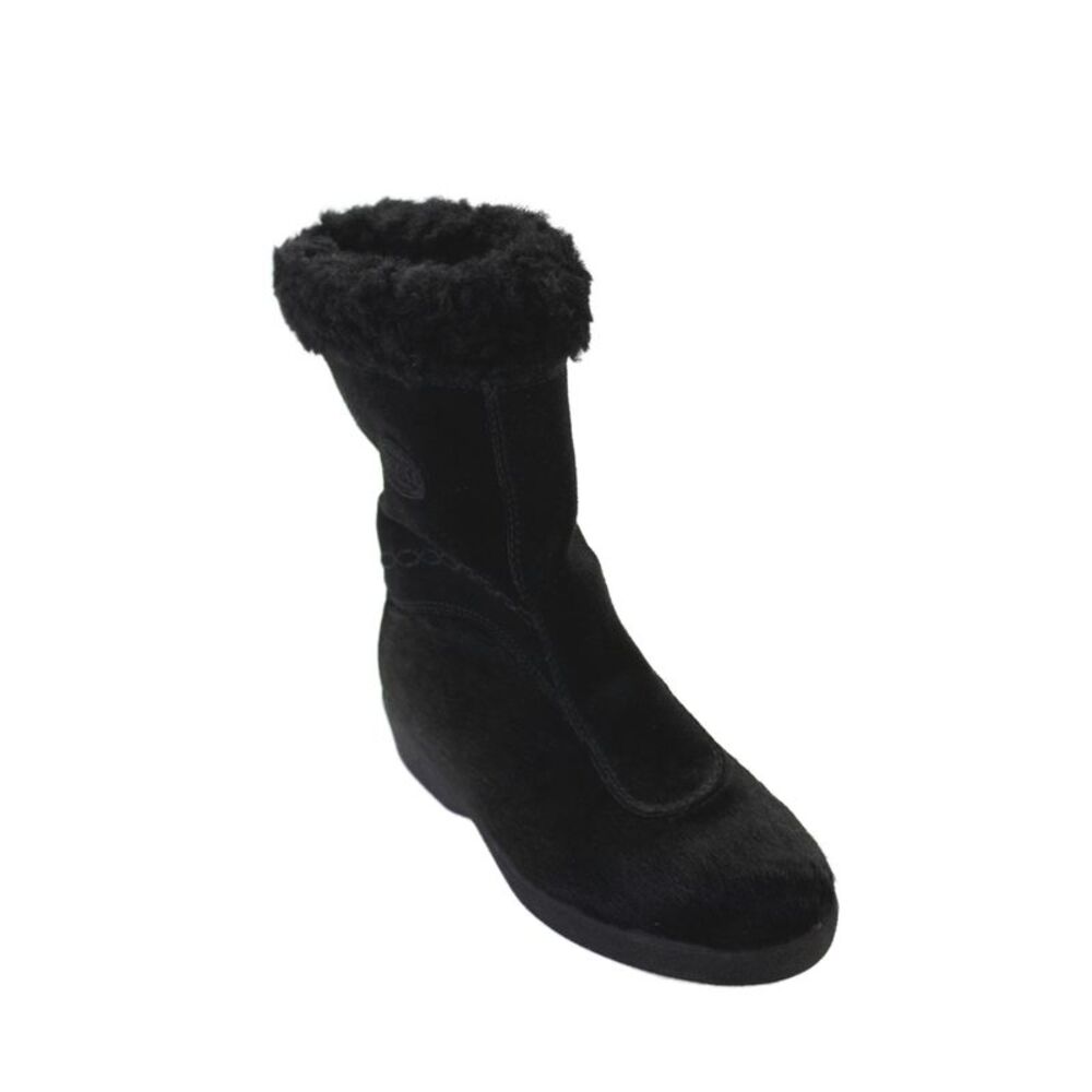 Tecnica Womens Pony Hair Pull On Mid-Calf Boots Black Size 36 5